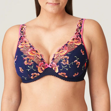 PrimaDonna Devdaha bh halvt vatteret dybt V velvet blue Blå 1