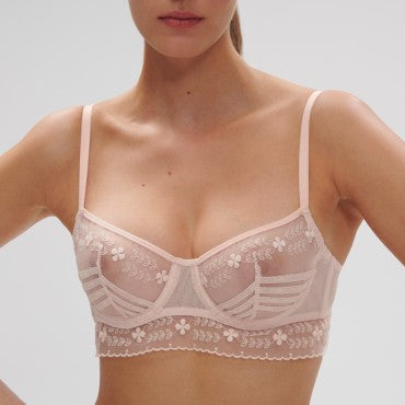 Simone Perele MARTHE bh halv skål balconet petal powder grøn 1