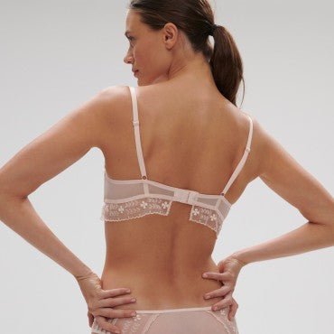 Simone Perele MARTHE bh halv skål balconet petal powder grøn 3