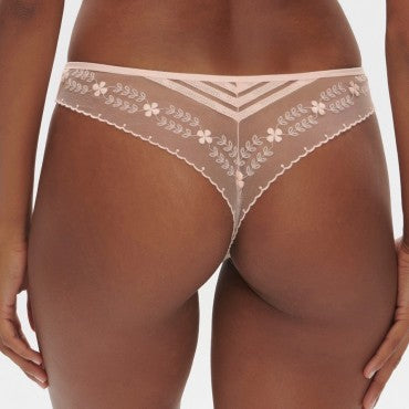 Simone Perele MARTHE string petal powder grøn 2
