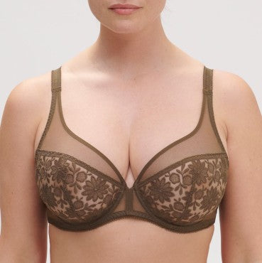 Simone Perele Amazone bh dybt V nomad green Grøn 1