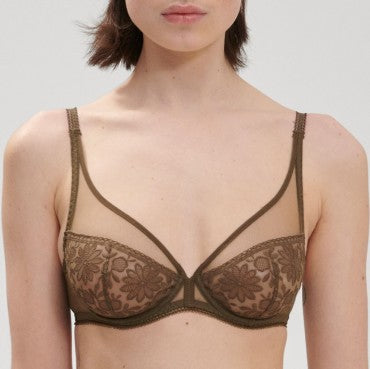 Simone Perele Amazone bh dybt V nomad green Grøn 3