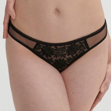 Simone Perele Amazone tanga string black Sort 1