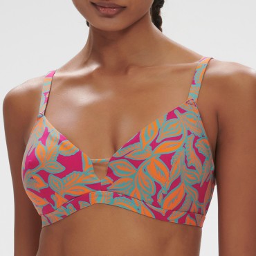 Simone Perele Melia bikinitop med bøjle menara pink Multi 1