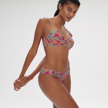 Simone Perele Melia bikinitop med bøjle menara pink Multi 2