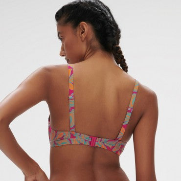 Simone Perele Melia bikinitop med bøjle menara pink Multi 3