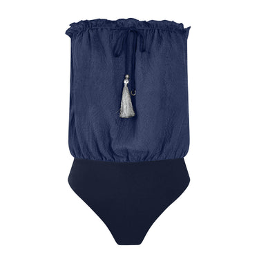 Hanne Bloch Square Silk Bandeau badedragt