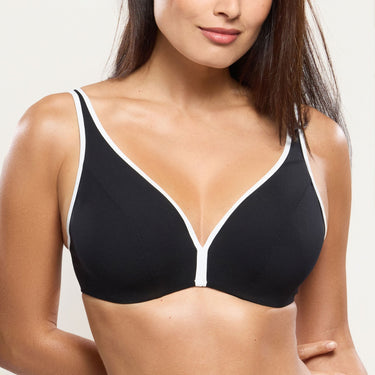 Empreinte Attitude bikinitop med bøjle dybt V black Sort 1