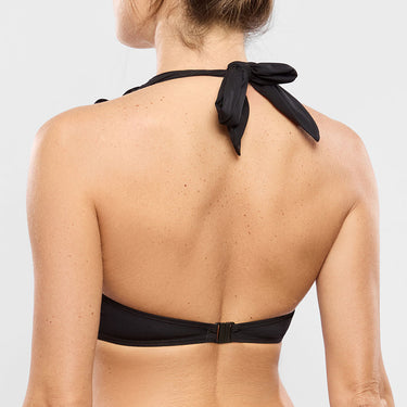 Glam bikinitop med bøjle dybt V