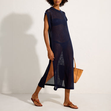 Cover-up strandtøj lang kjole