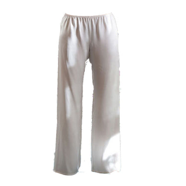 Marjolaine Soie Unie loungewear lange bukser silke naturel Hvid 1