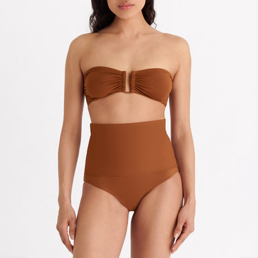 ERES Duni SHOW stropløs bikinitop caramelo Brun 3