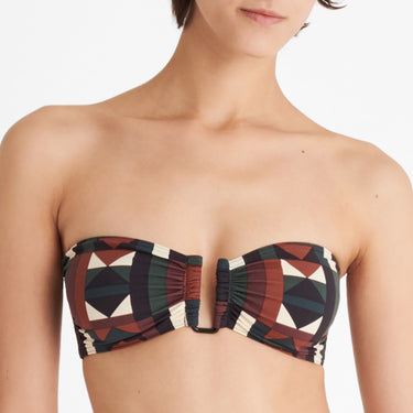ERES Kaleido Zoom bikinitop stropløs kaleido eclip Brun 1