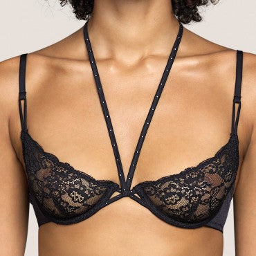 Andres Sarda Tiger bh lav skål black Sort 1