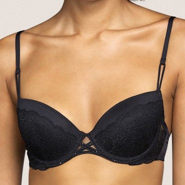 Andres Sarda Tiger bh vatteret dybt V black Sort 1