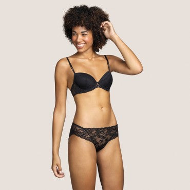 Andres Sarda Tiger bh vatteret dybt V black Sort 3