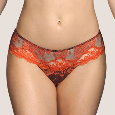 Andres Sarda Jaguar shorty string deep chocolate Brun 1