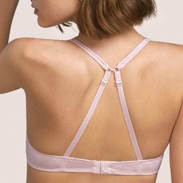 Andres Sarda Raven bh med bøjle dybt V rose mist Beige 3