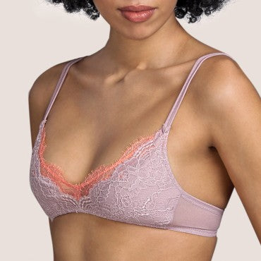 Andres Sarda Margaret bh vatteret uden bøjle patine Beige 2