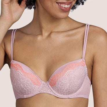 Andres Sarda Margaret bh vatteret dybt V patine Beige 1