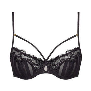Andres Sarda Johnson bh lav udskæring black Sort 3