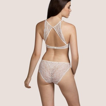 Andres Sarda Tharp bh uden bøjle trekants bh chantilly Hvid 3