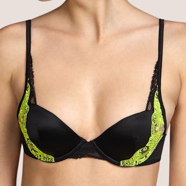 Andres Sarda Cooper vatteret bh dybt V black Sort 1