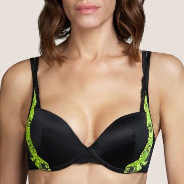 Andres Sarda Cooper vatteret bh dybt V black Sort 2