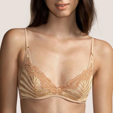 Andres Sarda Oxman bh trekvart skål light tan Beige 1