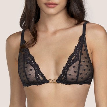 Andres Sarda Nan bh uden bøjle trekant black Sort 1