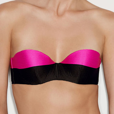 Andres Sarda Sara stropløs bikinitop fuchsia Lilla 3