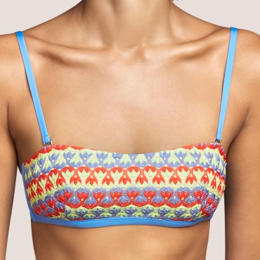 Andres Sarda Imagine bikinitop vatteret stropløs rainbow 1