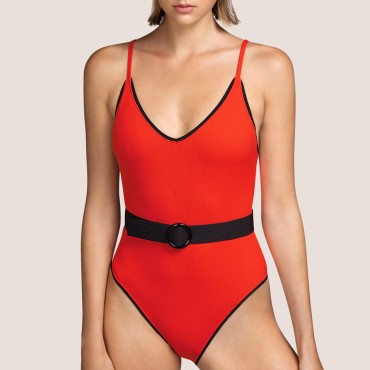 Andres Sarda Coco badedragt med udt.vattering pili pili Orange 1