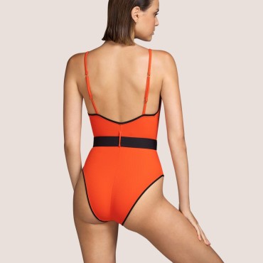 Andres Sarda Coco badedragt med udt.vattering pili pili Orange 3