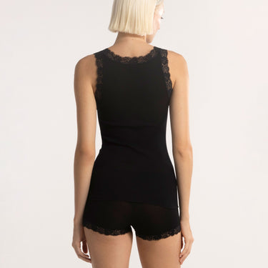 Balzina Leavers uld/silke tank top blondekant