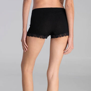 Balzina Leavers wool/silk shorts lace trim