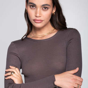 Lana Seta rib uld/silke T-Shirt