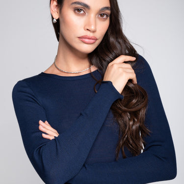 Lana Seta rib uld/silke T-Shirt