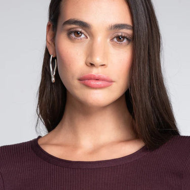 Lana Seta T-Shirt rund hals uld/silke rib