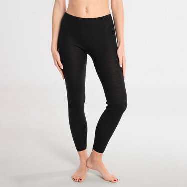 Lana Seta Leggings uld silke rib