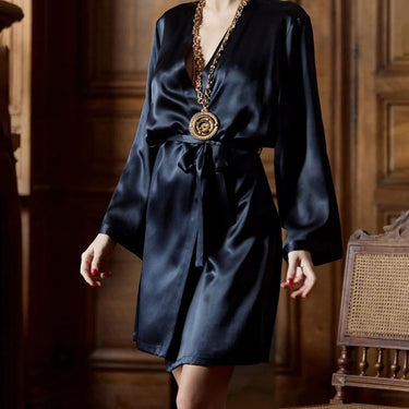 Tracy short silk kimono