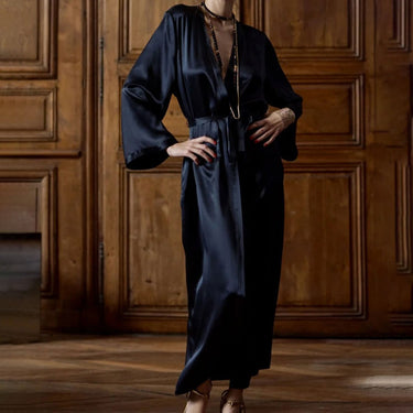 Tracy long silk kimono