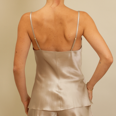 Marjolaine Tracy silke camisole (Odon) gravier Grå 2