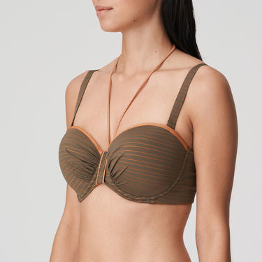 Marquesas bikinitop med bøjle vatteret stropløs
