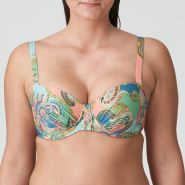 PrimaDonna Swim Celaya vatteret bikinitop med bøjle balconet italian chic paisley print 1