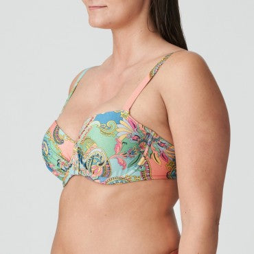 PrimaDonna Swim Celaya vatteret bikinitop med bøjle balconet italian chic paisley print 3
