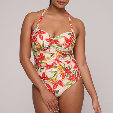 PrimaDonna Swim Tanzania badedragt let shaping calm tropics hvid blomster print 2