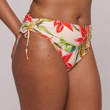 PrimaDonna Swim Tanzania bikinitrusse høj regulerbar calm tropics hvid blomster print 2