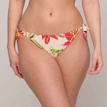 PrimaDonna Swim Tanzania bikinitrusse bindebånd brasiliansk calm tropics hvid blomster print 1