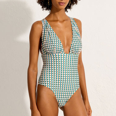 Mini Cubes badedragt udt. vattering trekant skåle